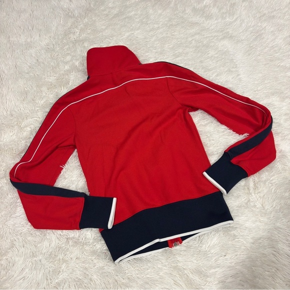 Nike Sportswear Vintage Warm Up Red Full Zip Jacket Size XS - Picture 8 of 10